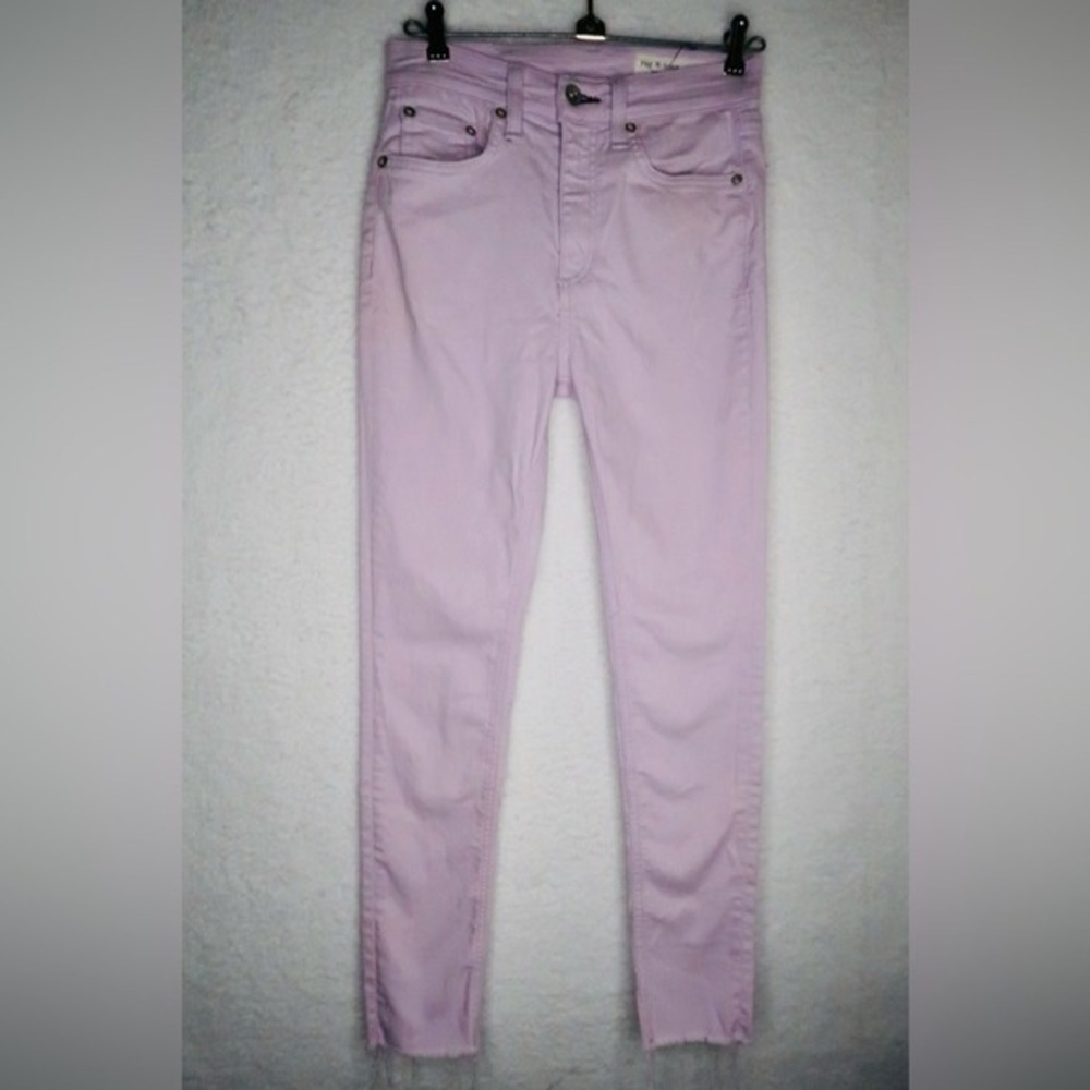 Rag & Bone Women's Light‎ Purple High Rise Skinny Jeans Sz 26 Casual Going Out